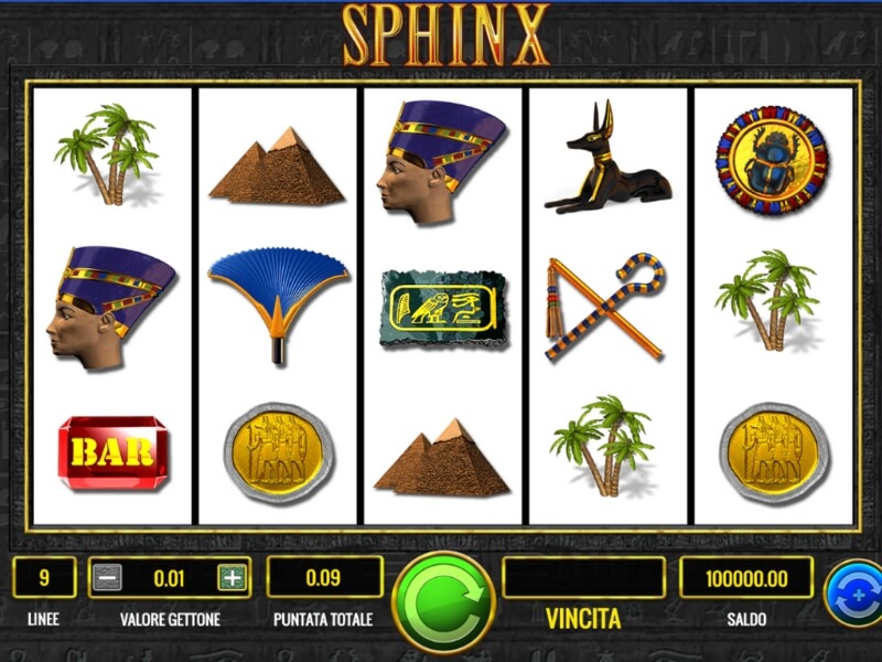 Screenshot Sphinx - Slot Egizia VLT